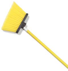 Carlisle 41082EC04 Sparta Flagged Duo-Sweep Angle Broom w/ Fiberglass Handle, 12", Yellow