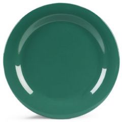 Carlisle 4300209 Durus 10 1/2" Green Narrow Rim Dinner Plate Melamine