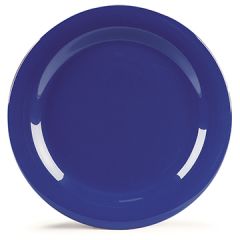 Carlisle 4300214 Durus 10 1/2" Ocean Blue Narrow Rim Dinner Plate