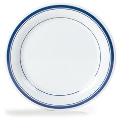 Carlisle 43003912 Durus London On White Narrow Rim Dinner Plate
