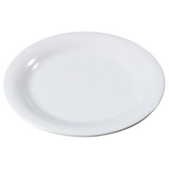 Carlisle 4300402 Durus 9" White Narrow Rim Dinner Plate Melamine