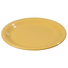 Carlisle 4300622 Durus 7 1/4" Honey Yellow Narrow Rim Salad Plate