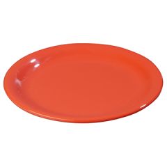 Carlisle 4300652 Durus 7 1/4" Sunset Orange Narrow Rim Salad Plate