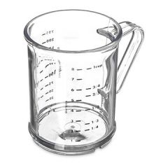 Carlisle 431507 1 Cup Clear Capacity Polycarbonate Measuring Cup