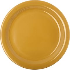 Carlisle 4350122 Dallas Ware 9" Honey Yellow Dinner Plate Melamine