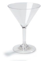 Carlisle 4362707 Liberty 8 oz Clear Polycarbonate Martini Glass