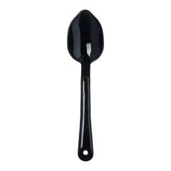 Carlisle 441003 11" Black Serving Spoon-Solid Polycarbonate
