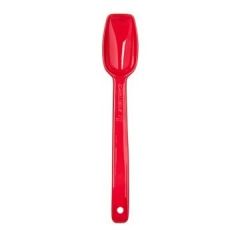 Carlisle 446005 8" 1/2 oz Red Polycarbonate Solid Salad/Buffet Spoon