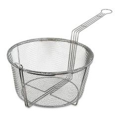 Carlisle 601002 11-1/2" dia Mesh Fryer Basket - Chrome-plated