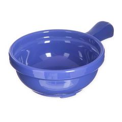 Carlisle 700614 8 oz 4 5/8" Ocean Blue SAN Soup Bowl w/ Handle