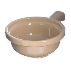 Carlisle 700819 12 oz Stone SAN Soup Bowl With Handle -5 1/4"