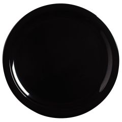 Carlisle KL11603 Kingline 10" Black Melamine Narrow Rim Dinner Plate
