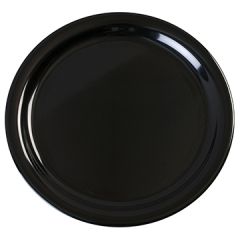 Carlisle KL20003 Kingline 9" Black Melamine Narrow Rim Dinner Plate