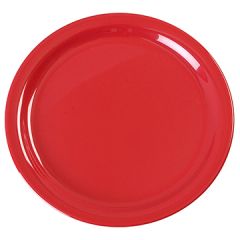 Carlisle KL20005 Kingline 9" Red Melamine Narrow Rim Dinner Plate