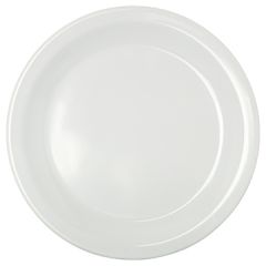 Carlisle KL20402 Kingline 6 1/2" White Melamine Narrow Rim Pie Plate
