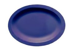 Carlisle PCD41250 12x9" Dark Blue Polycarbonate Oval Platter