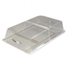 Carlisle SC2907 20"x12"x4" Clear Acrylic Hinged Pastry Tray Cover