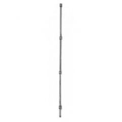 Centaur C63UK 63" high green epoxy mobile post-casters sold separately