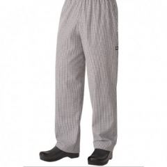 Chef Works NBCP000M Men's Basic Baggy Checkered Chef Pants - Medium