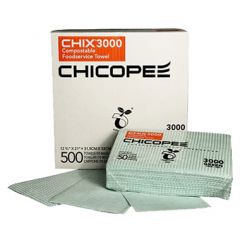 Chicopee 3000 Chix 12-3/8" x 21" Compostable Foodservice Towels
