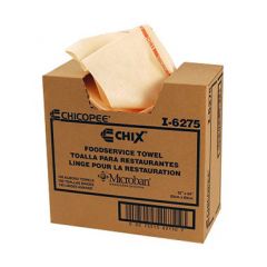 Chicopee 6275 Chix 13" x 24" Medium Duty Foodservice Towels - Alm/Red