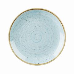 Churchill SDESEV101 Stonecast 10-1/4" Coupe Plate - Duck Egg Blue