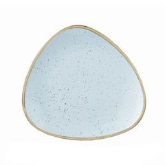 Churchill SDESTR9 1 Stonecast 9" Triangular Plate, Duck Egg Blue