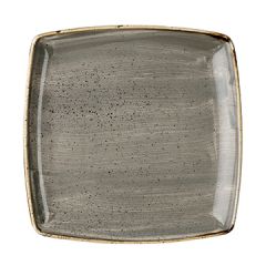 Churchill SPGSDS101 Stonecast 10-1/2" Square Plate - Peppercorn Grey