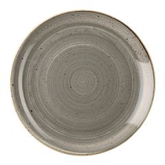 Churchill SPGSEV101 Stonecast 10-1/4" Coupe Plate - Peppercorn Grey