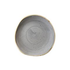 Churchill SPGSOG7 1 Stonecast 7-1/4" Organic Plate - Peppercorn Grey