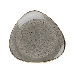 Churchill SPGSTR7 1 Stonecast 7-3/4" Triangular Plate - Pepprcorn Grey