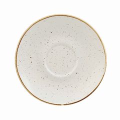 Churchill SWHSCSS 1 Stonecast 6-1/4" Saucer - Barley White
