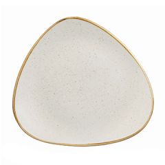 Churchill SWHSTR101 Stonecast 10-1/2" Triangular Plate - Barley White