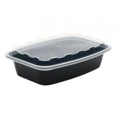 Cube Packaging CR-928BB 28oz Rectangular Plastic Container Base