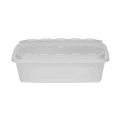 Cube Packaging CR-937C 38 Oz Clear Plastic Container with Lid
