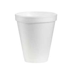 Dart 12J16 12 oz. White Squat Customizable Foam Cup