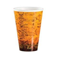 Dart 16U16ESC Hot Beverage Cup, Foam, 16 oz, Fusion Escape Design