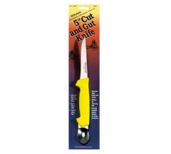 Dexter Russell P11893C (28383) Basics 5" Yellow Cut & Gut Knife w/ Spoon