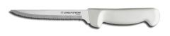 Dexter Russell P94847 (31627) Basics 6" White Scalloped Edge Utility Knife