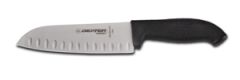 Dexter Russell SG144-7GEB-PCP Sofgrip (24503B) 7" Black Santoku Duo-Edge Chef's Knife