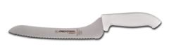 Dexter Russell SG163-9SC-PCP Sofgrip (24423) 9" White Scalloped Offset Sandwich Knife