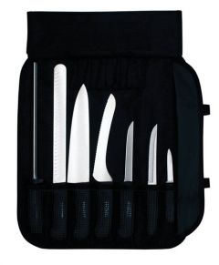 Dexter Russell SGBCC-7 Sofgrip 7 Piece Black Handle Cutlery Set -20713