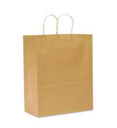 Duro 87128 Shopping Bag, Paper, 13" x 7" x 17", Natural Kraft