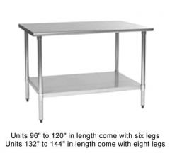 Eagle T2448B 48"W x 24"D Commercial Work Table