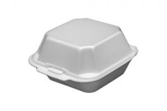 Ecopax 225 Foam Takeout Container 5-5/8" x 5-3/4" X 3-1/4", White