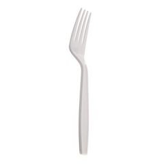 Empress E181001 Banquet Heavy Wt White Plastic Fork - Bulk