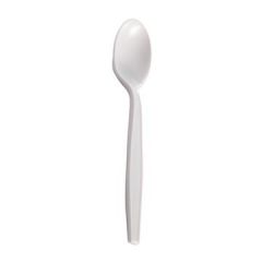 Empress E181004 Banquet Hvy Wt White Plastic Soup Spoon - Bulk