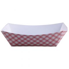 Empress Products EFT1000 Red Plaid 10lb Capacity Food Tray