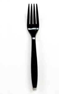 Empress E172001 Extra Heavy-Weight Plastic Forks- Black