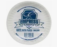 Empress E30200 00064 Econ 6" Paper Plate, White